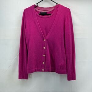 Banana Republic women’s medium Pink Button-Up, tank top Women's Sweater set